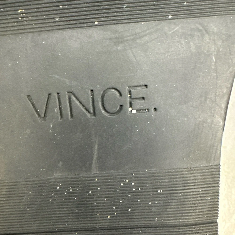 Vince Black Cross-Strap Sandals